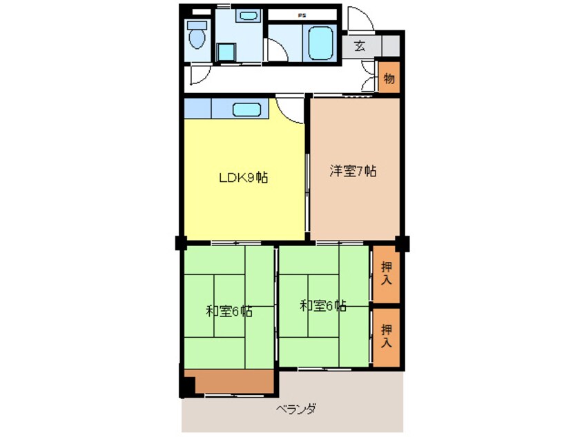 間取図 毛利コーポ