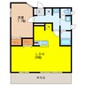 リヴェルシーデ 1LDKの間取り