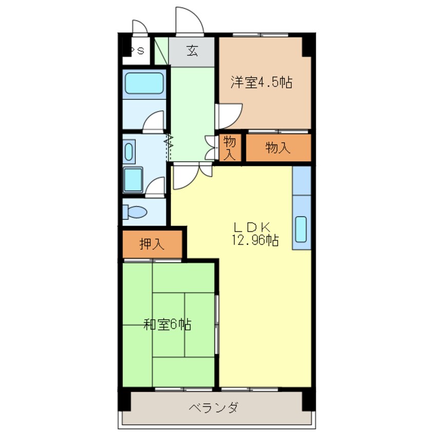 間取図 サンライズ88