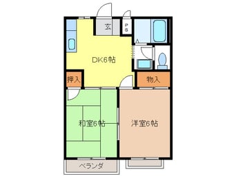 間取図 エルディム三田洞