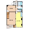 城前レジデンス 2LDKの間取り