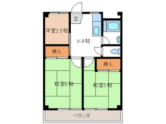 間取図 第1川北プラザ