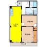 第二松原マンション 2LDKの間取り