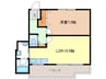 松原マンション 1LDKの間取り