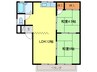 シティハイツ3 2LDKの間取り