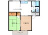 セジュールＮＡＲＡ 2LDKの間取り