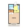 ラフィーネＮ 1Kの間取り