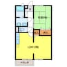 サンビレッジA 1LDKの間取り