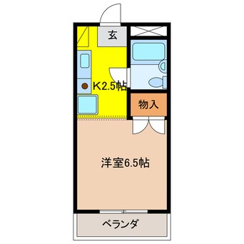 間取図 リズスクエア　西棟