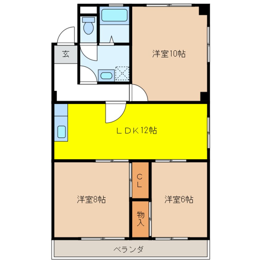 間取図 第2服部ビル