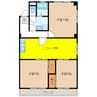 第2服部ビル 3LDKの間取り
