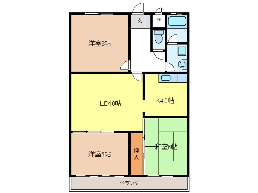 間取図 North Land Ⅱ