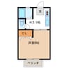アクティ三田　西棟 1Kの間取り