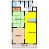 コーポエイト 2LDKの間取り
