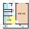 多恵第一ビル 1Kの間取り