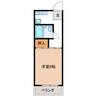 サンメゾン24D 1Kの間取り