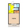 ハローハウス 1Kの間取り