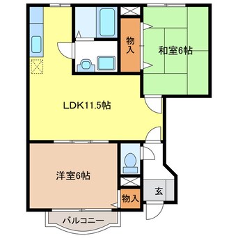 間取図 アメニティハイム若竹