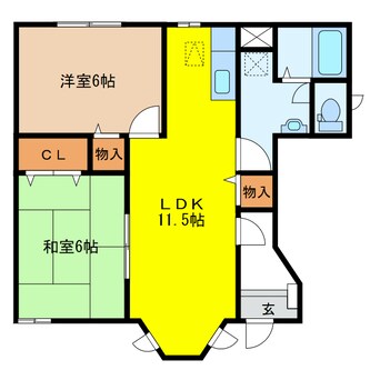 間取図 アメニティハイム若竹