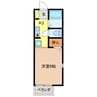 セジュールkoyama 1Kの間取り