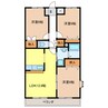 スプリングデイハイツ 3LDKの間取り