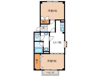 間取図 ビィー・ウィステリア