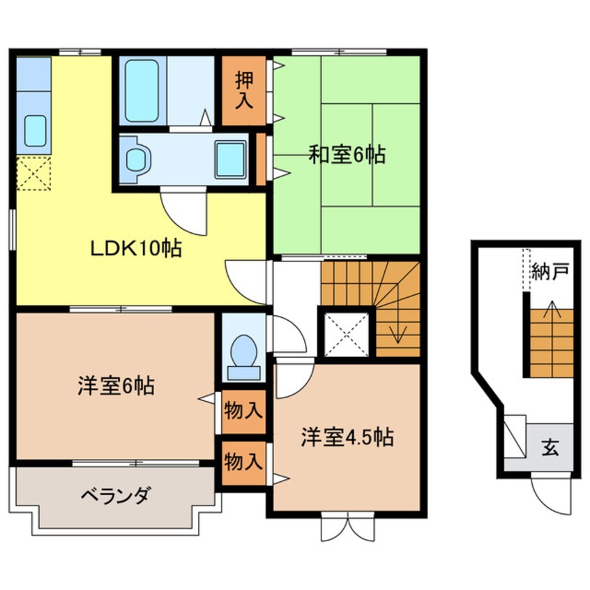 間取図 フレッサ　Ｂ