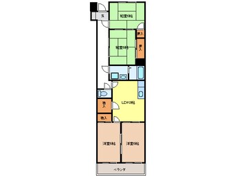 間取図 サンライズ大野