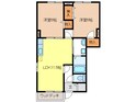 グローリアスパークⅡの間取図
