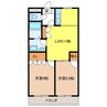 プロニティーハイツ 2LDKの間取り