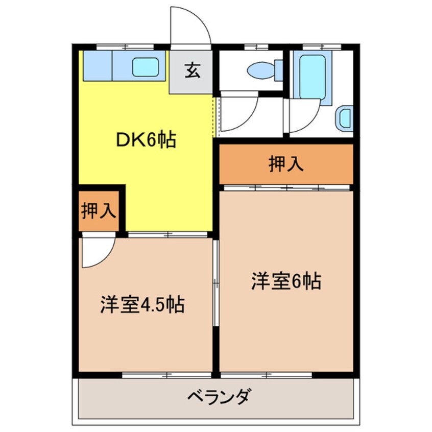 間取図 オークラパークマンション