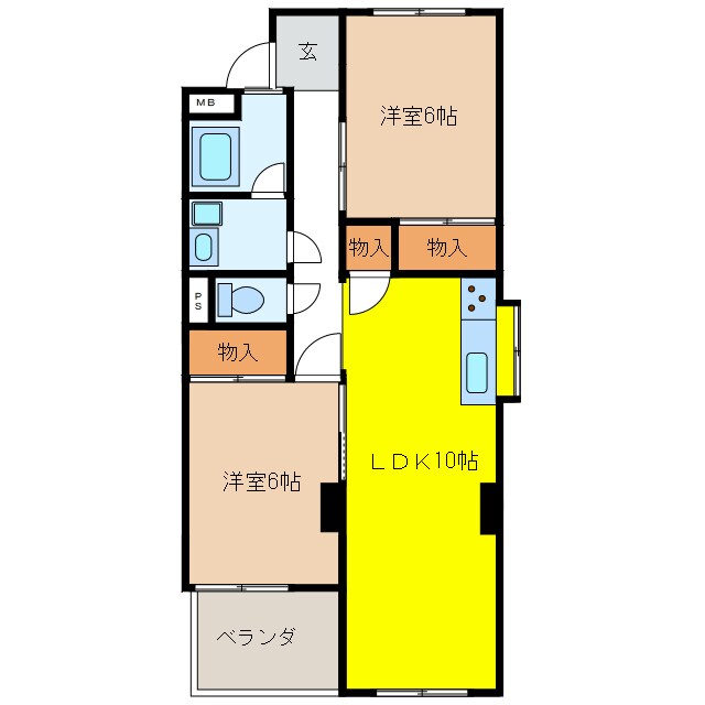 間取り図 グリーンコーポ蛍ヶ丘
