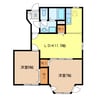 グリーンハイツ高橋 2LDKの間取り