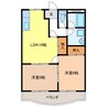 バンティアン 2LDKの間取り