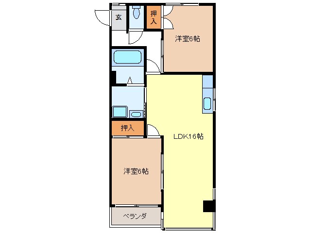 間取り図 グリーンハイツ福光