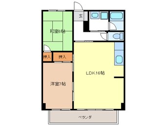 間取図 グリーンハイツ福光