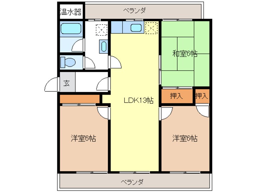 間取図 パークサイドＭ