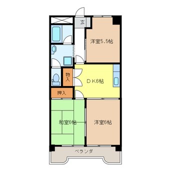 間取図 長良橋ハイツ