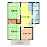 パナハイツ矢島 3DKの間取り