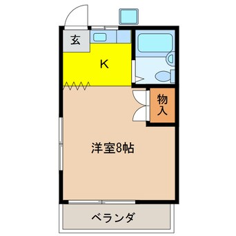 間取図 コーポ長屋