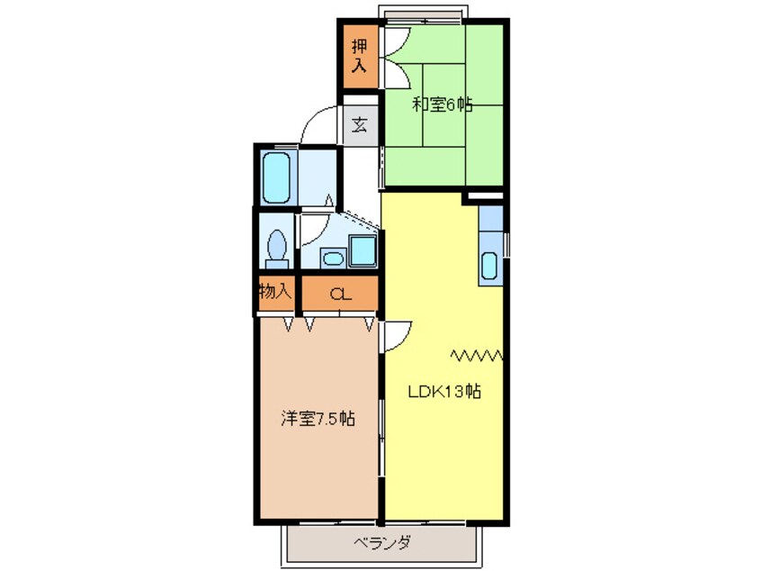 間取図 セジュール福光