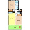 フォレスタ松永 2DKの間取り