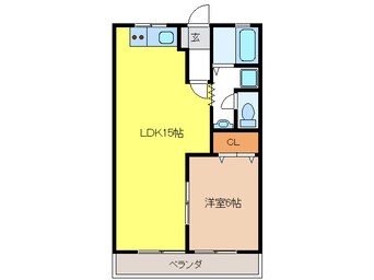 間取図 ブリリアントヒルズ西中島