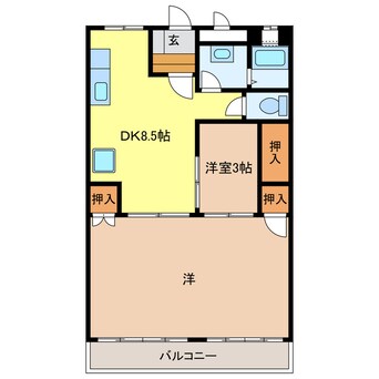 間取図 ディスティーノ高富