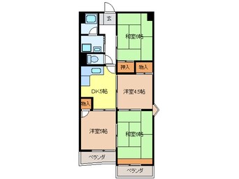 間取図 金華橋ハイツ