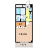 ララ・ポートⅡ 1Kの間取り