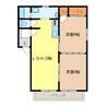 青雲館 2LDKの間取り
