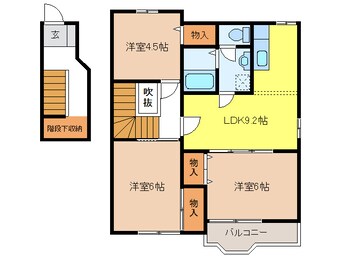 間取図 ヴィラ　ラルジュ　翠