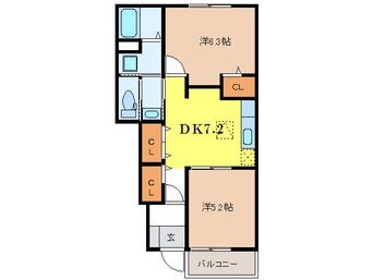 間取図 ボンヌ・シャンス７　Ⅰ