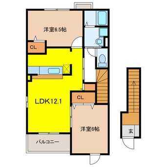 間取図 ボンヌ・シャンス７　Ⅰ